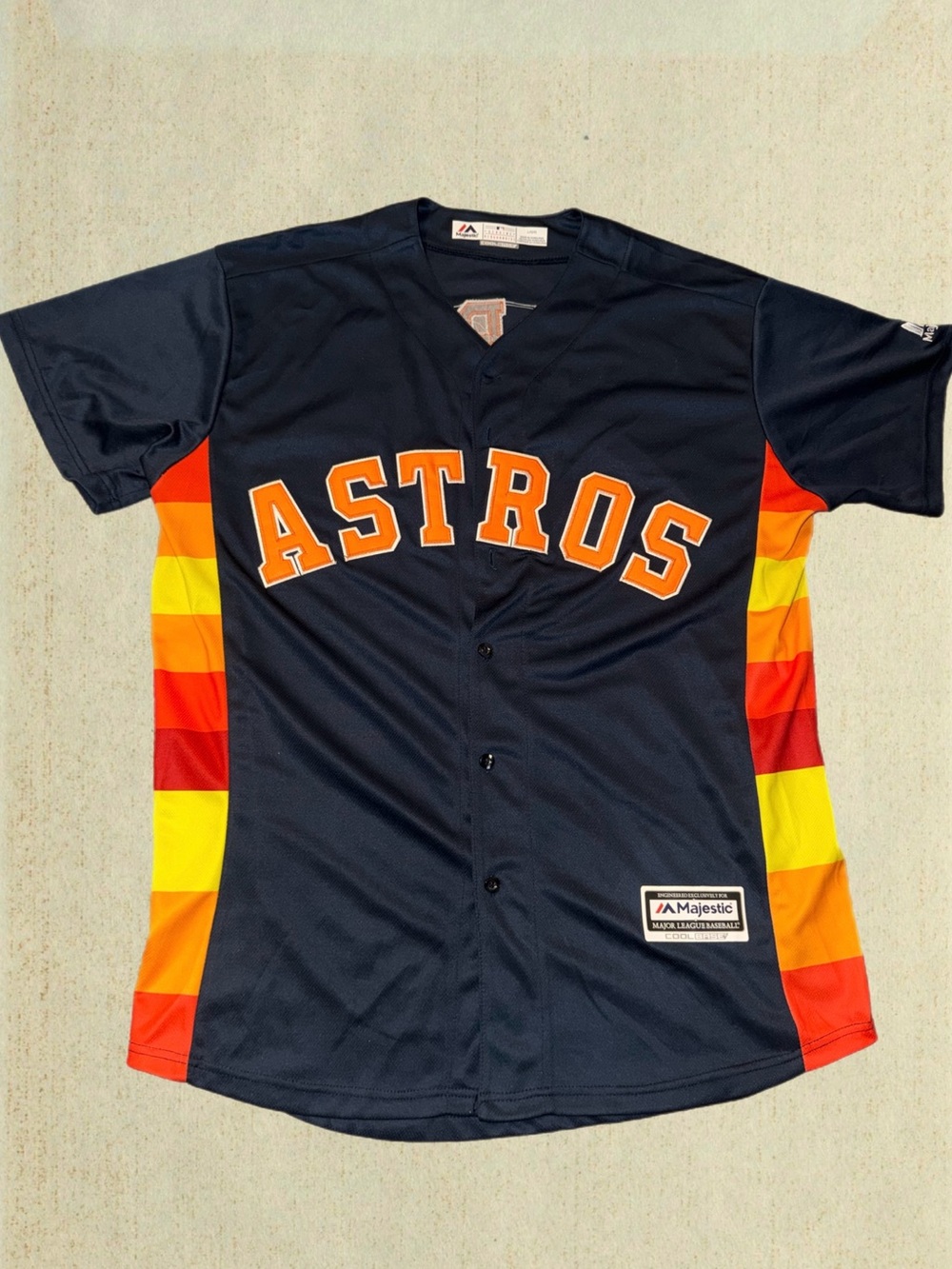 Majestic Houston Astros 2017 Carlos Correa #1 baseball jersey